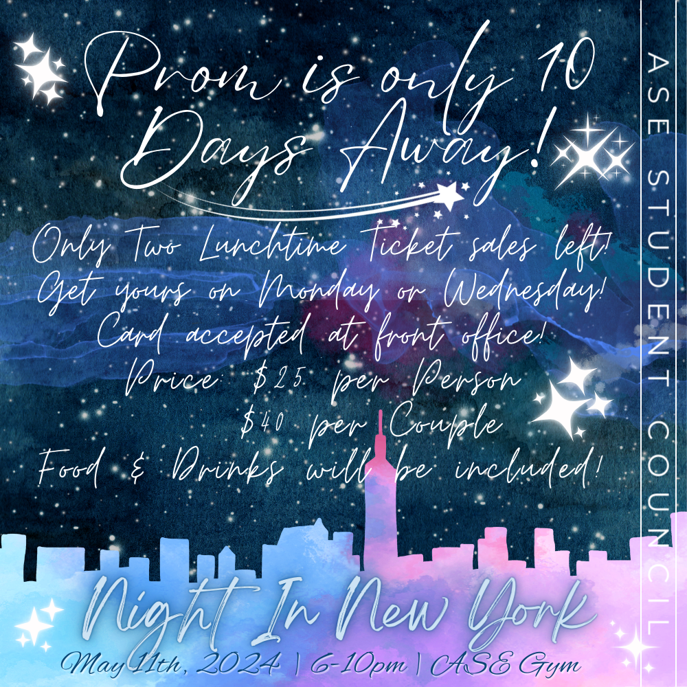 Prom is only 10 days away!