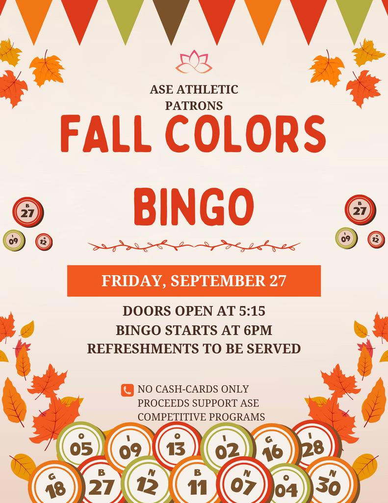 Fall Colors Bingo