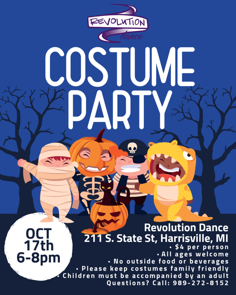 Revolution Dance Costume Party Flyer