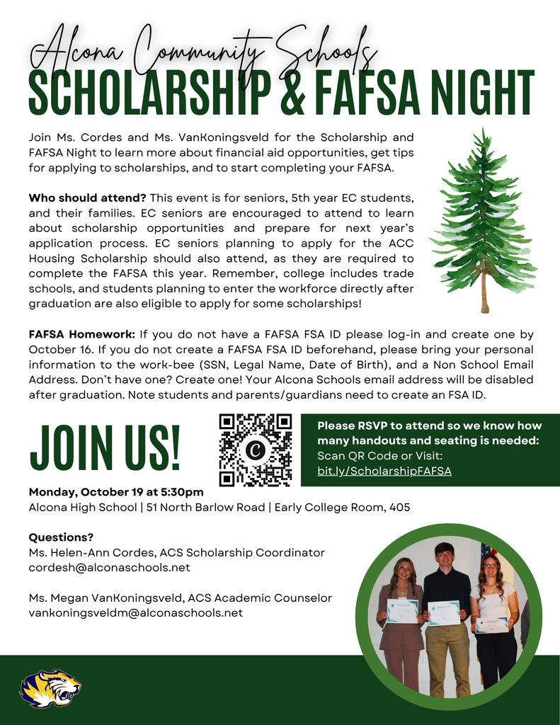 Scholarship and FAFSA Night Flyer