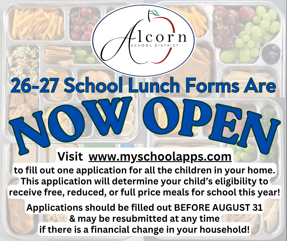 Lunch Applications Open Online for 2026-2027 School Year