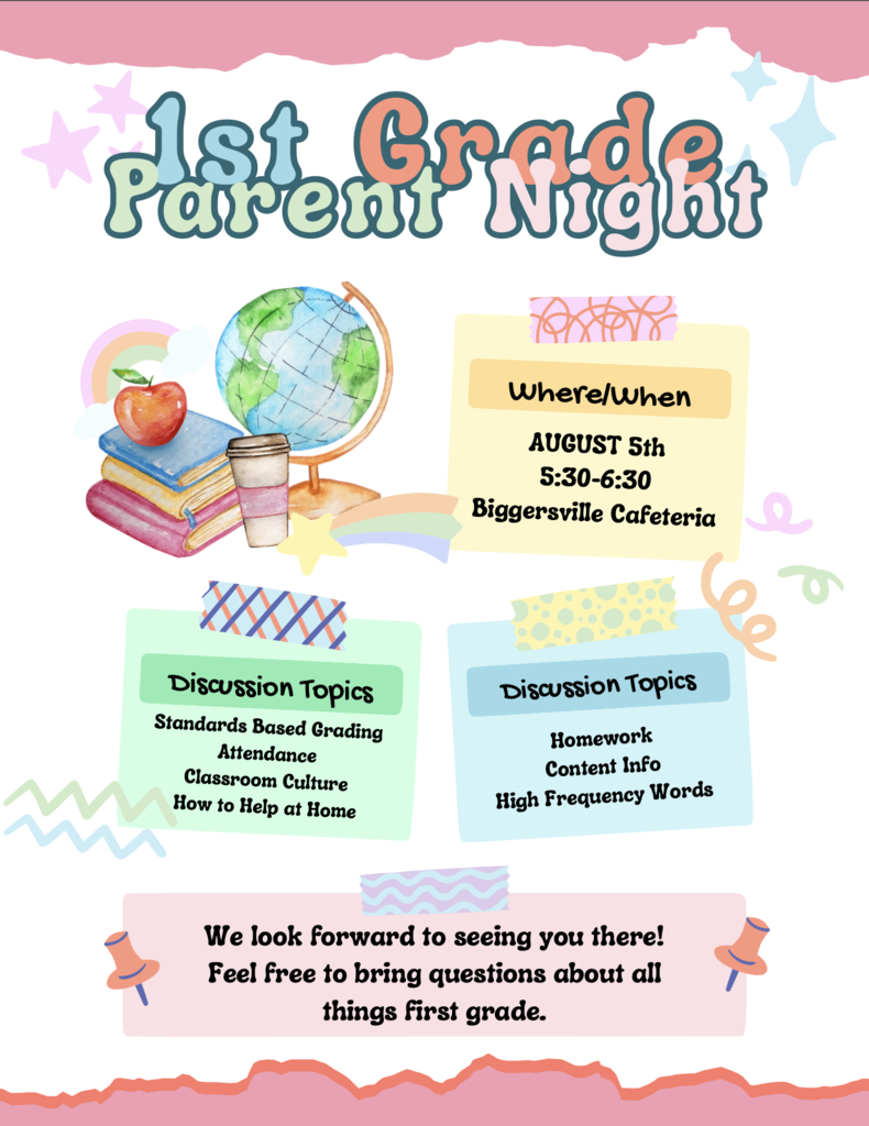 1st Grade Parent Night 2025