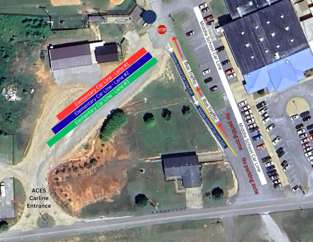 alcorn central morning drop-off diagram