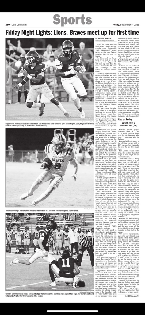 Biggersville vs TC