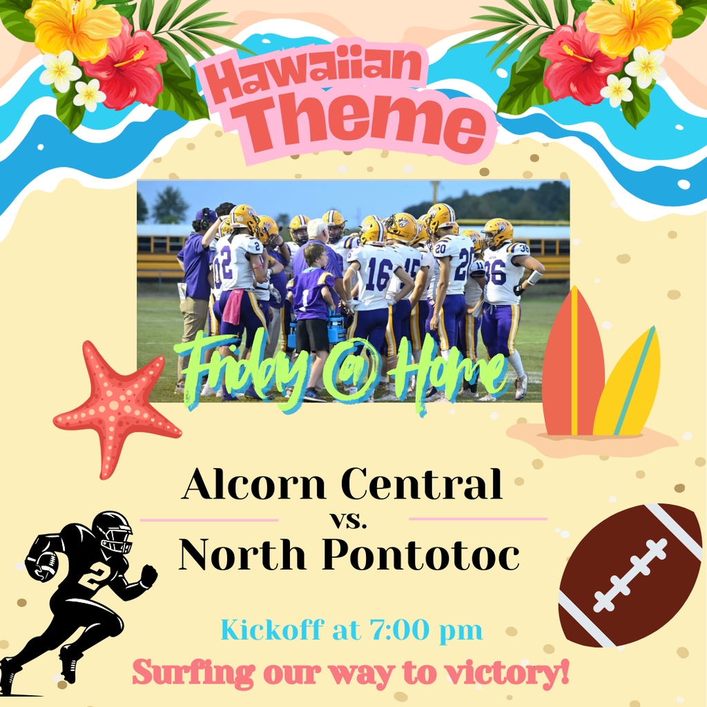 Hawaiin Theme Football vs North Pontotoc