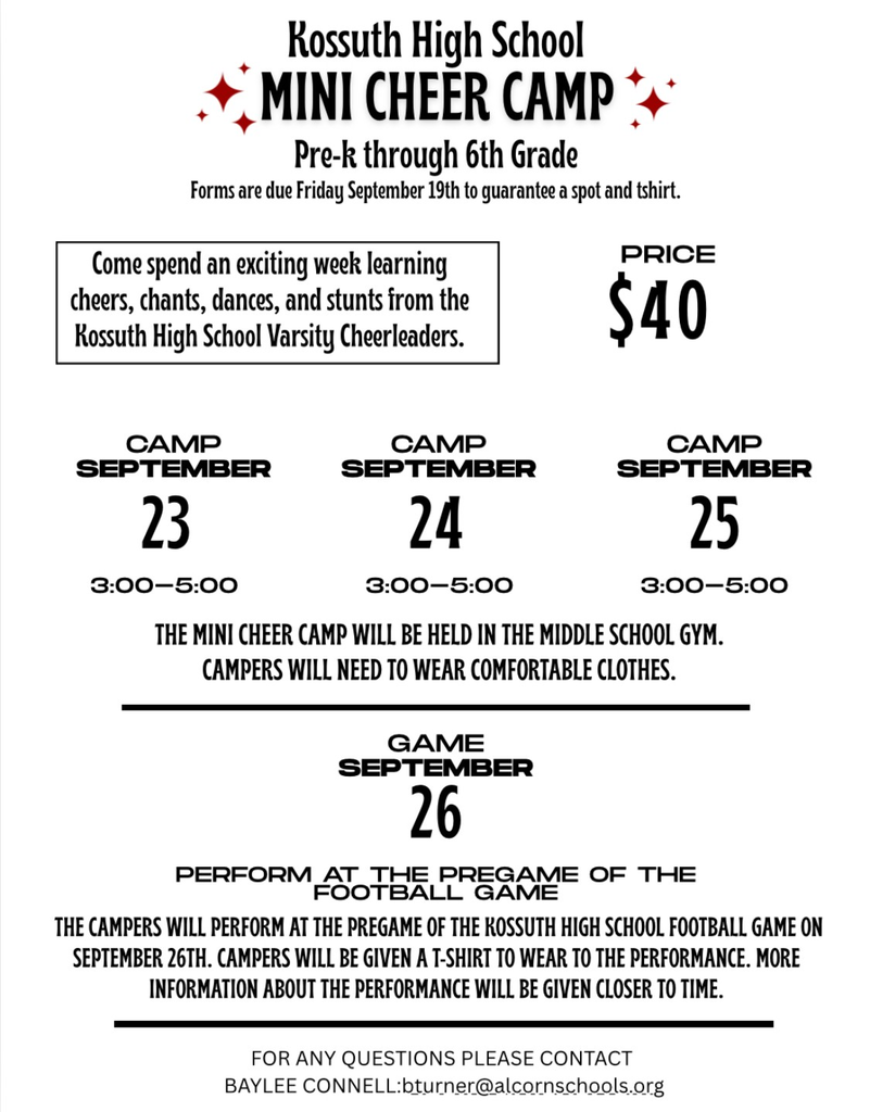 Mini cheer camp