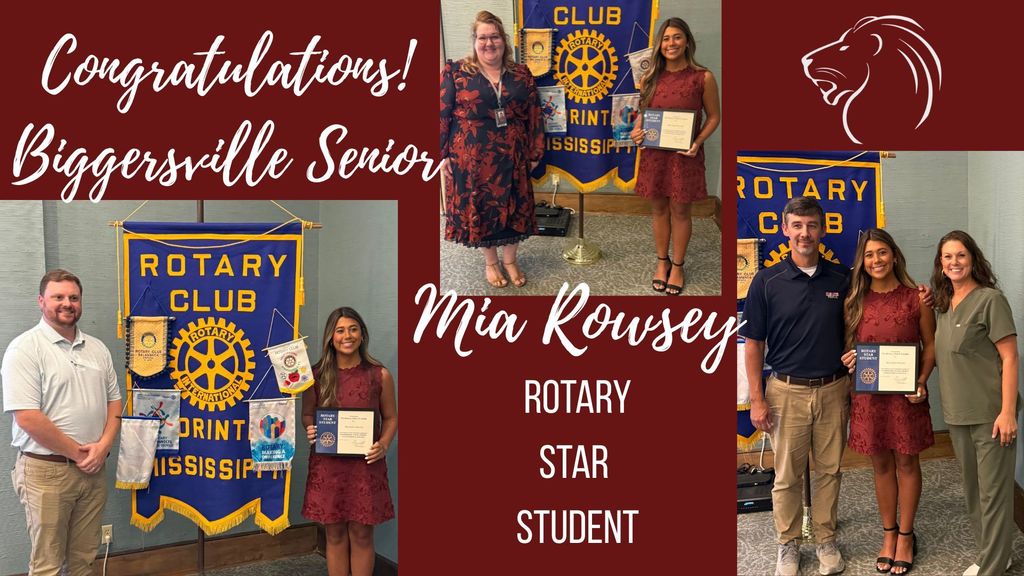 Mia Rowsey - Rotary Star Student October 2, 2025