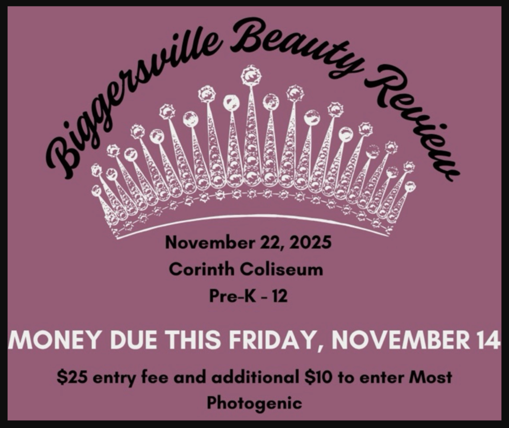 Pageant Forms/ Mondy due tomorrow, Friday, November 14th!