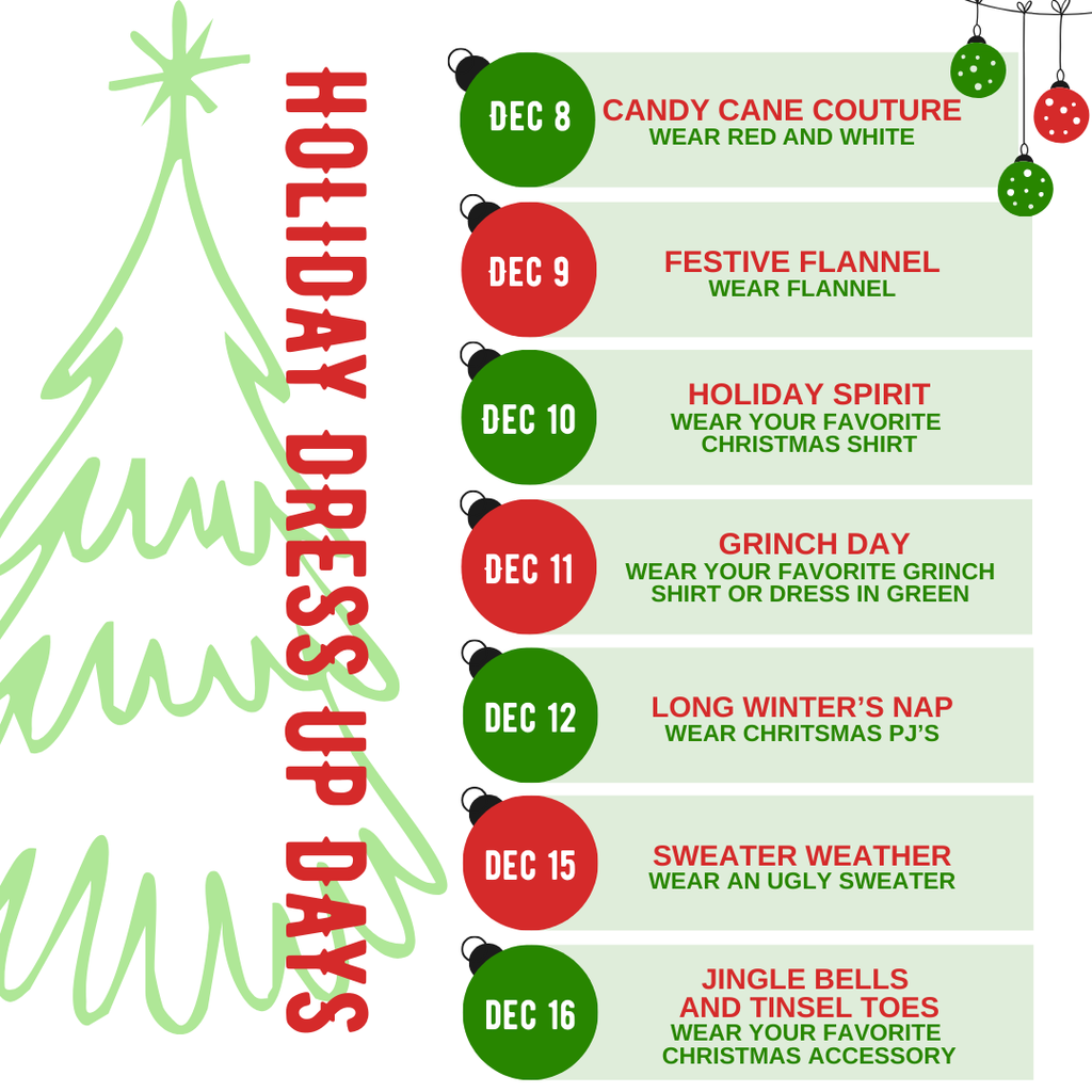 Holiday Dress Up Days