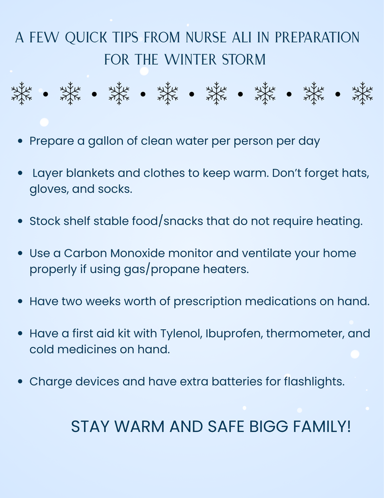 Winter Storm Tips