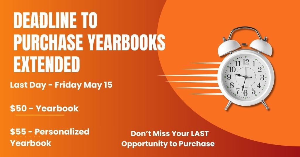 YEARBOOK SALE EXTENDED