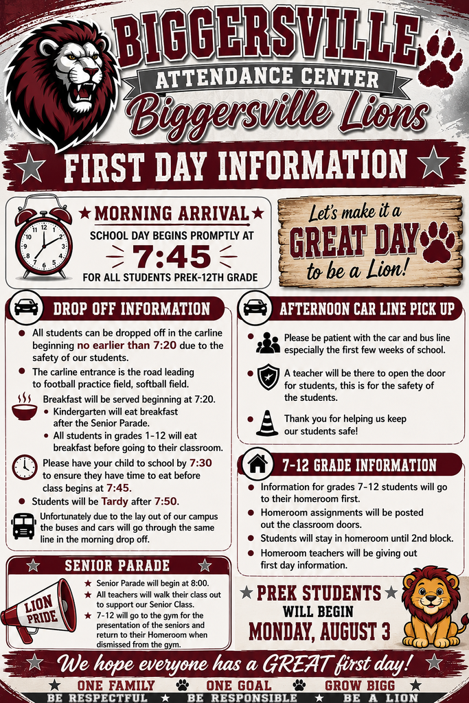 First Day Information