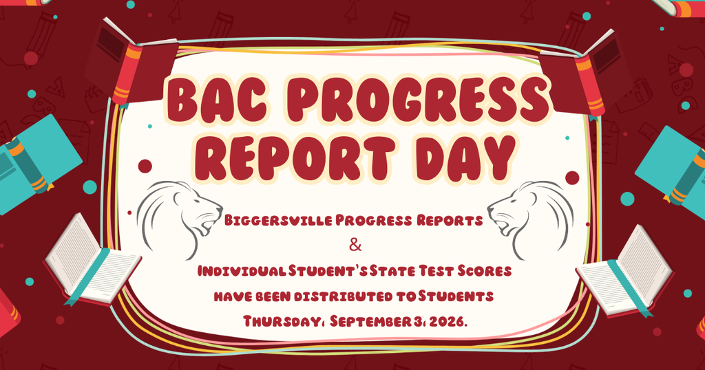 Progress Reports and State Test Scores Coming Home Today!