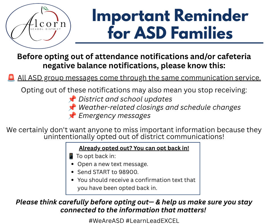 opt out message