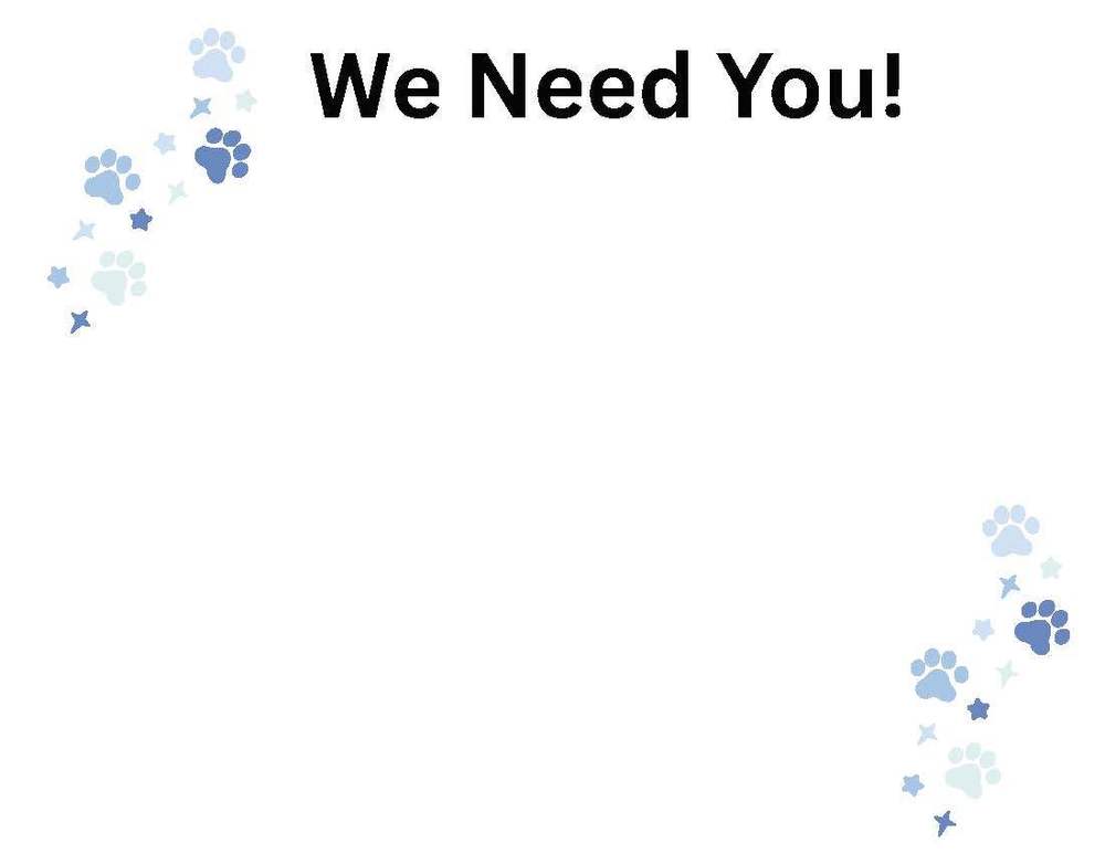 We need you!