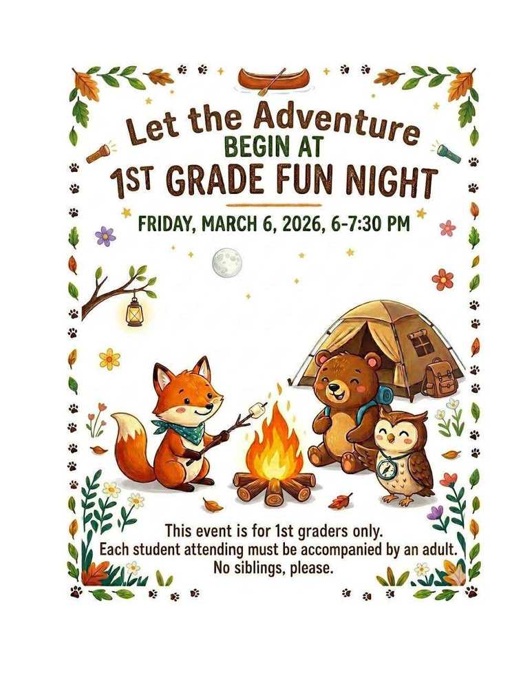 1st grade fun night