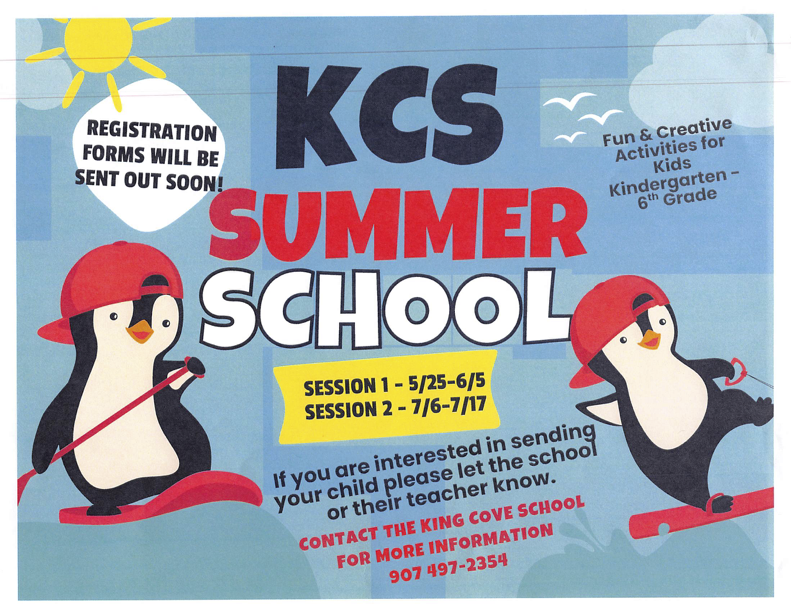 King Cove Summer School 2026