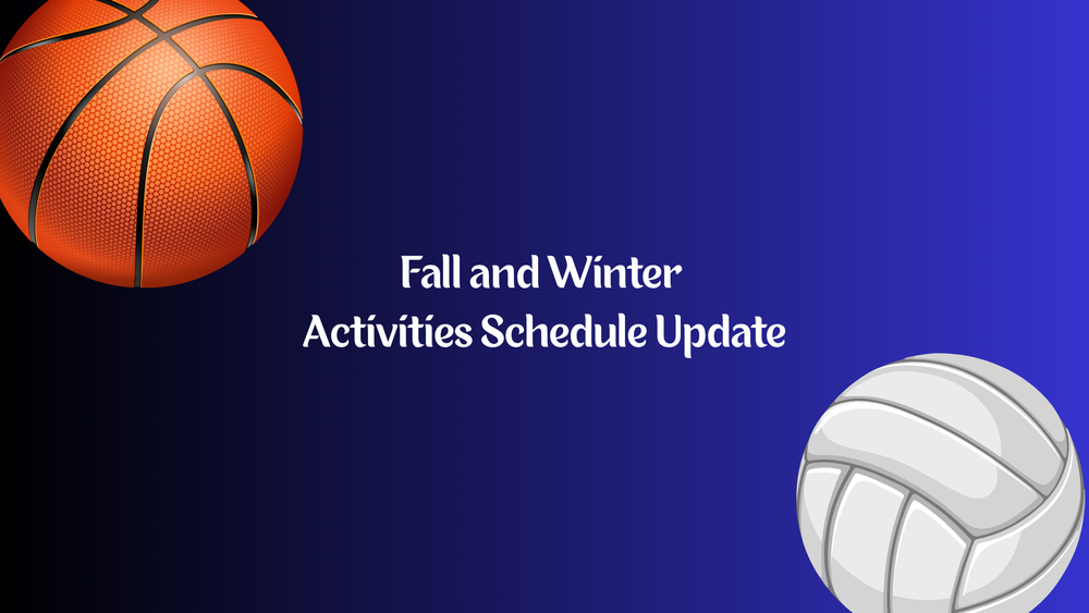 Activities Schedule Update