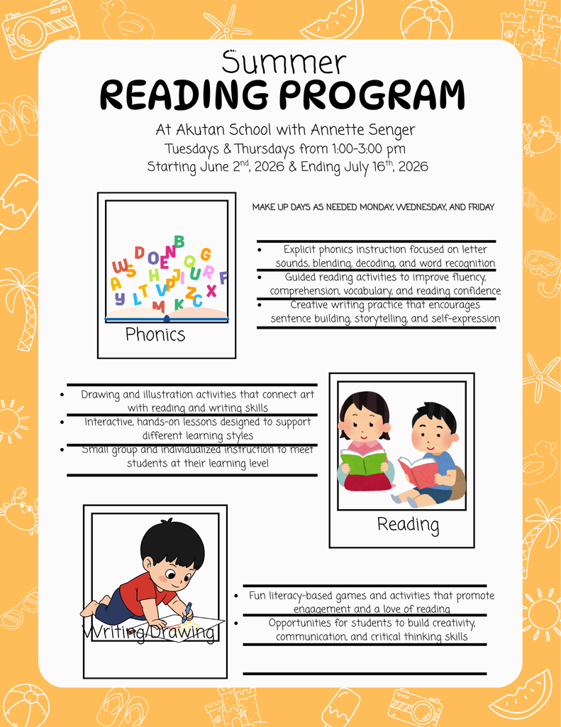 Summer Reading Schedule