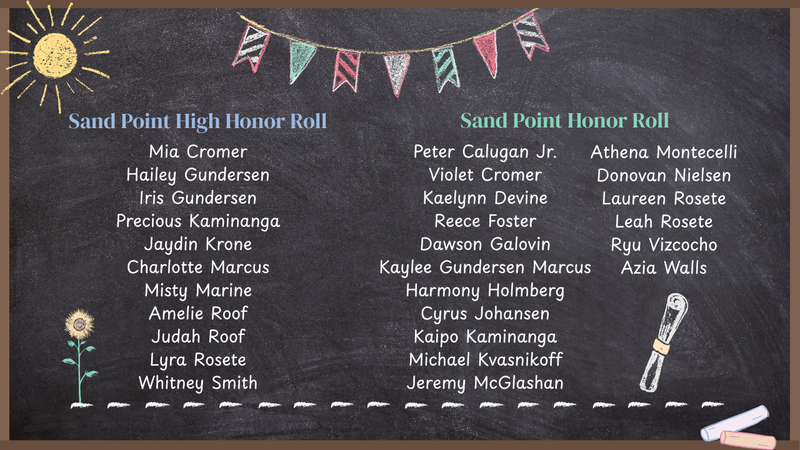 Sand Point Honor Roll