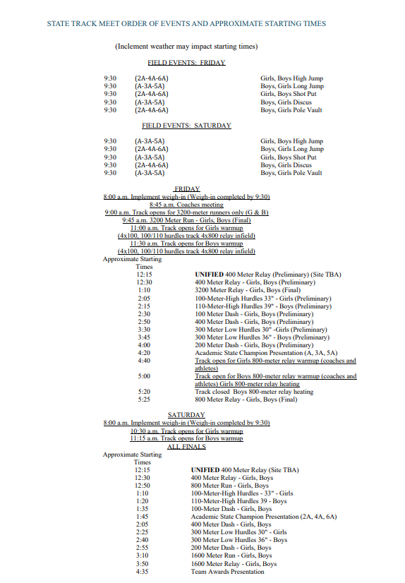 state track events 2026