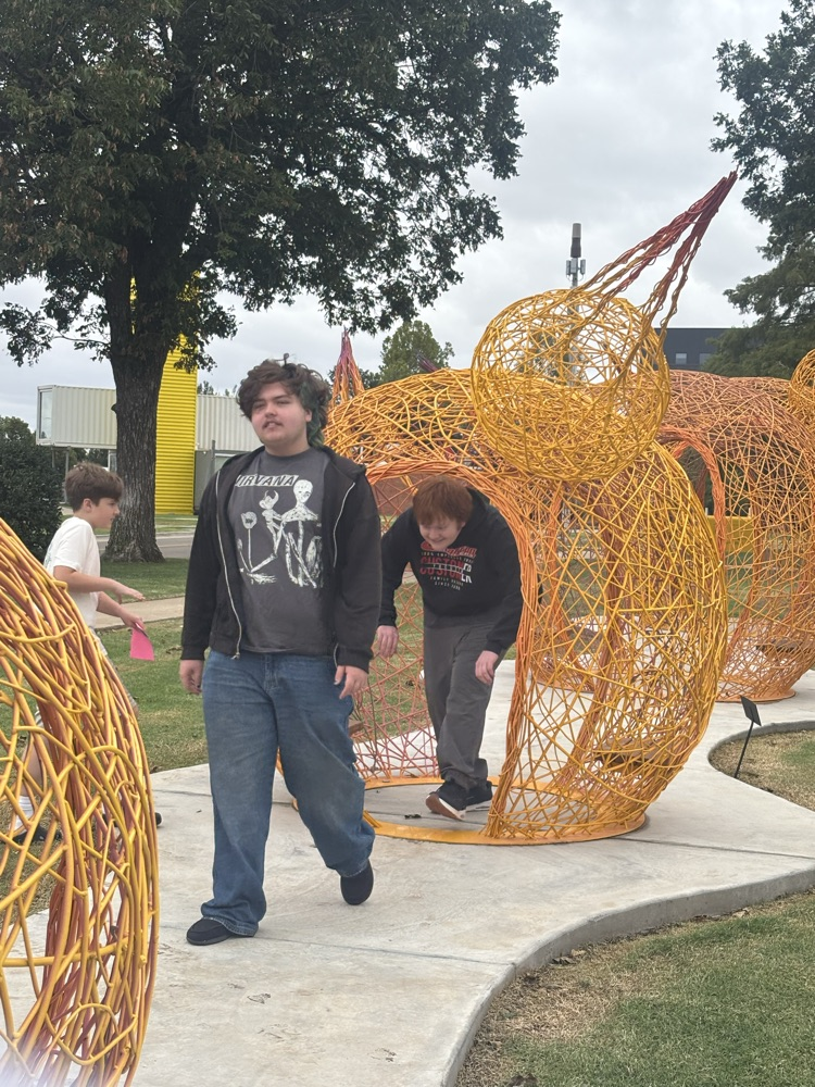 Walking through art