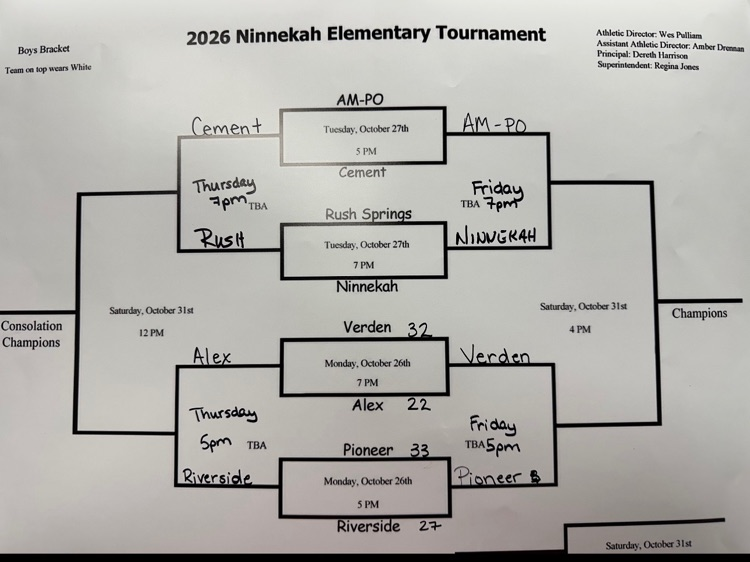 5/6 Ninnekah brackets