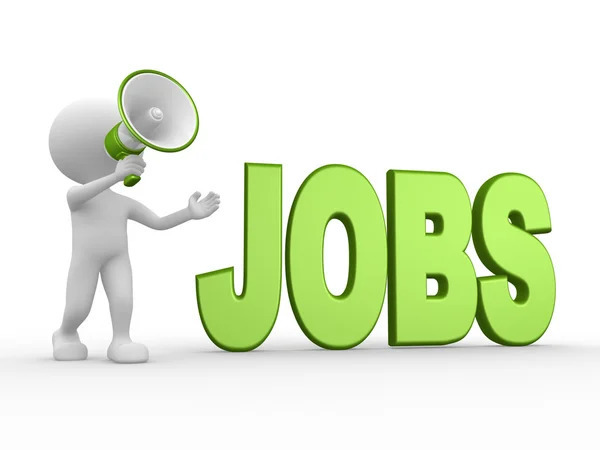 graphic that says "jobs"