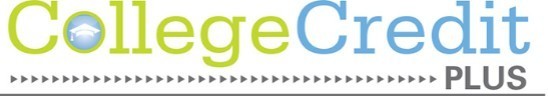 College Credit Plus logo that says "college credit plus " in text