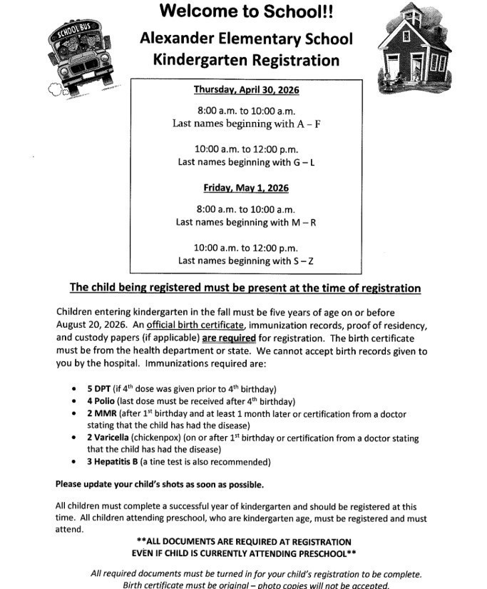 K Registration Flyer