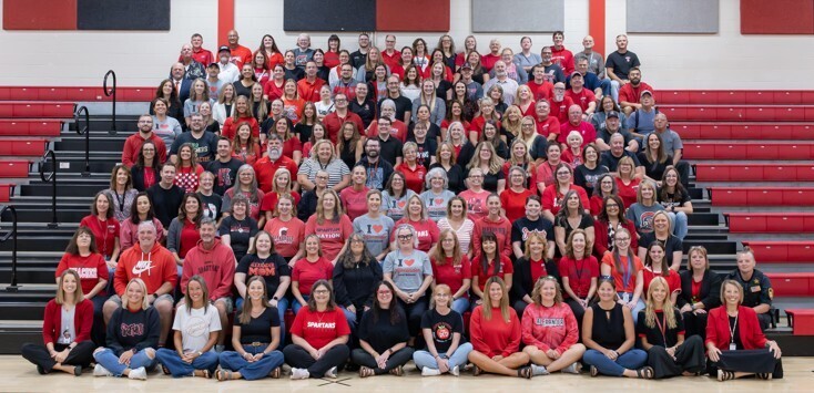 picture of the entire 2026-27 Alexander Local Schools Staff