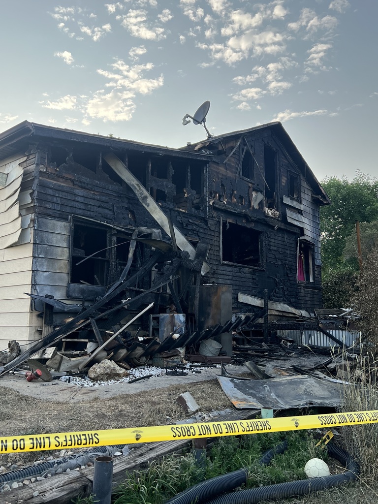 burned house