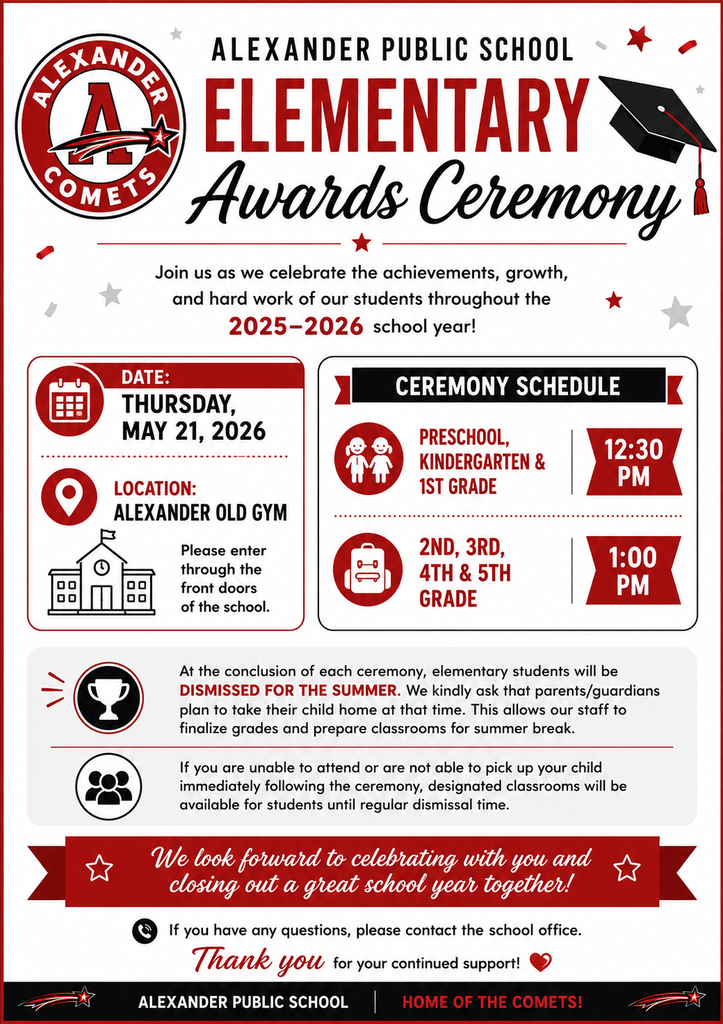 Invitation Elementary Awards Ceremony 