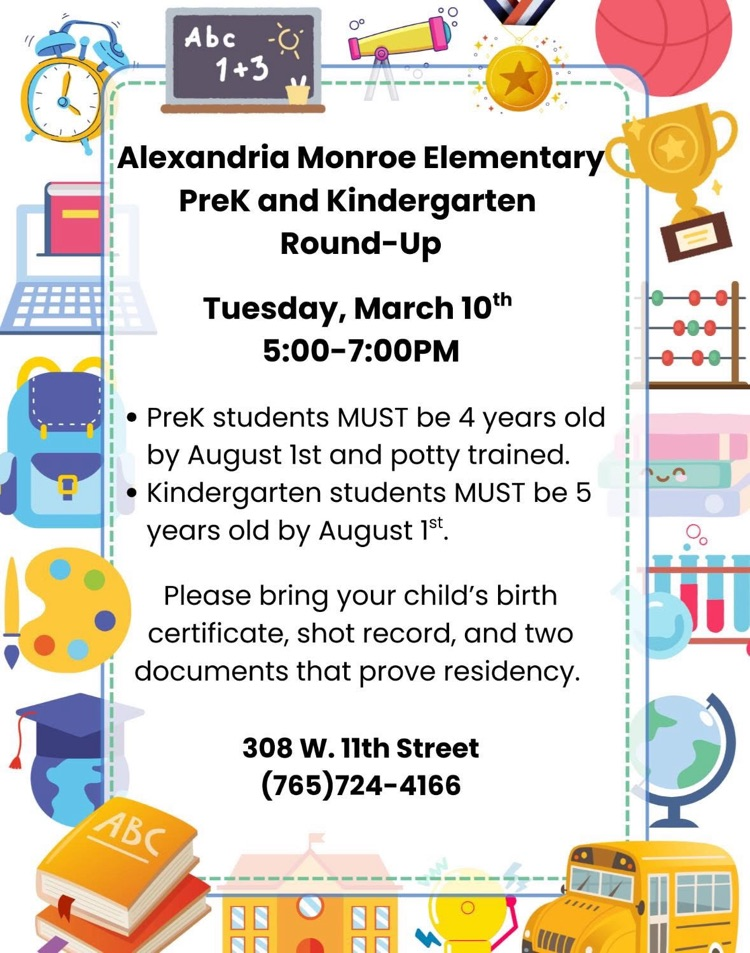 Pre-K and kindergarten round up