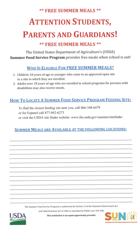 Summer Food Service Program