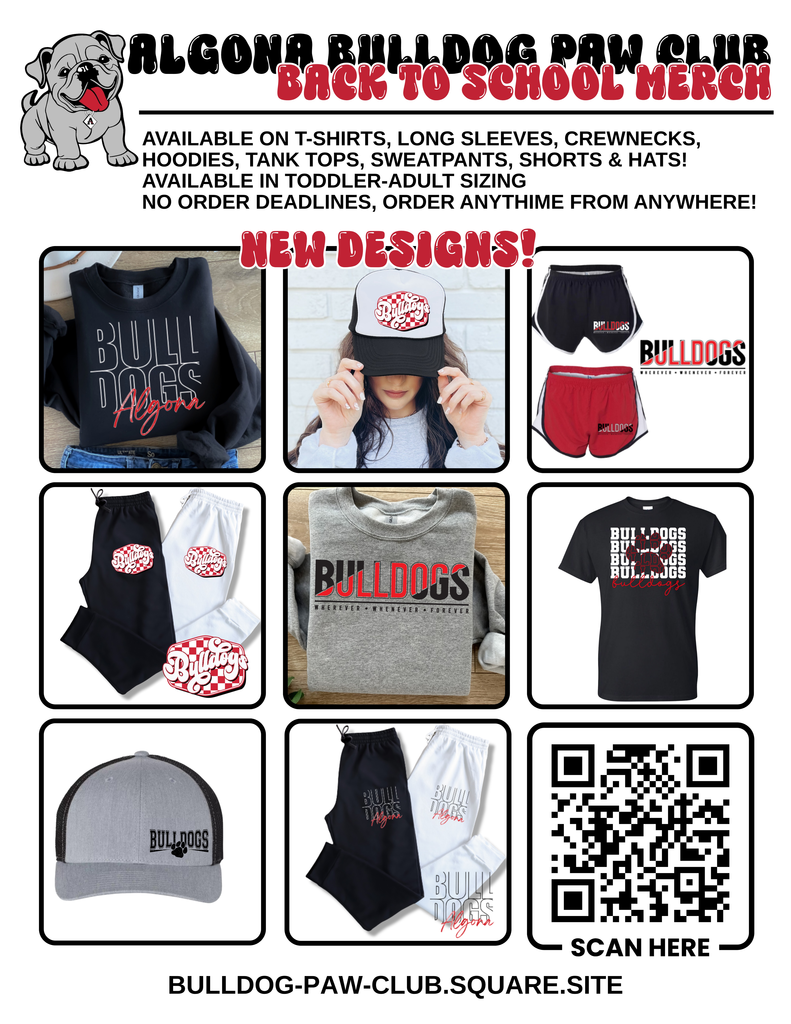 Back To School Merch Flier