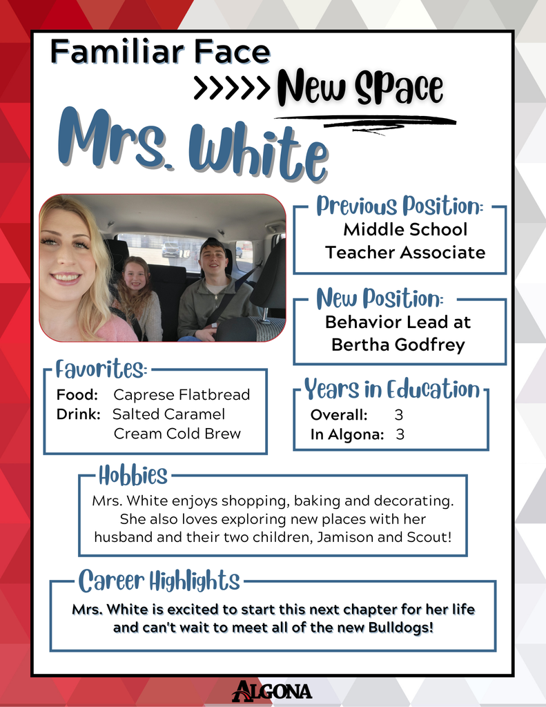Familiar Face-New Space-Mrs. White