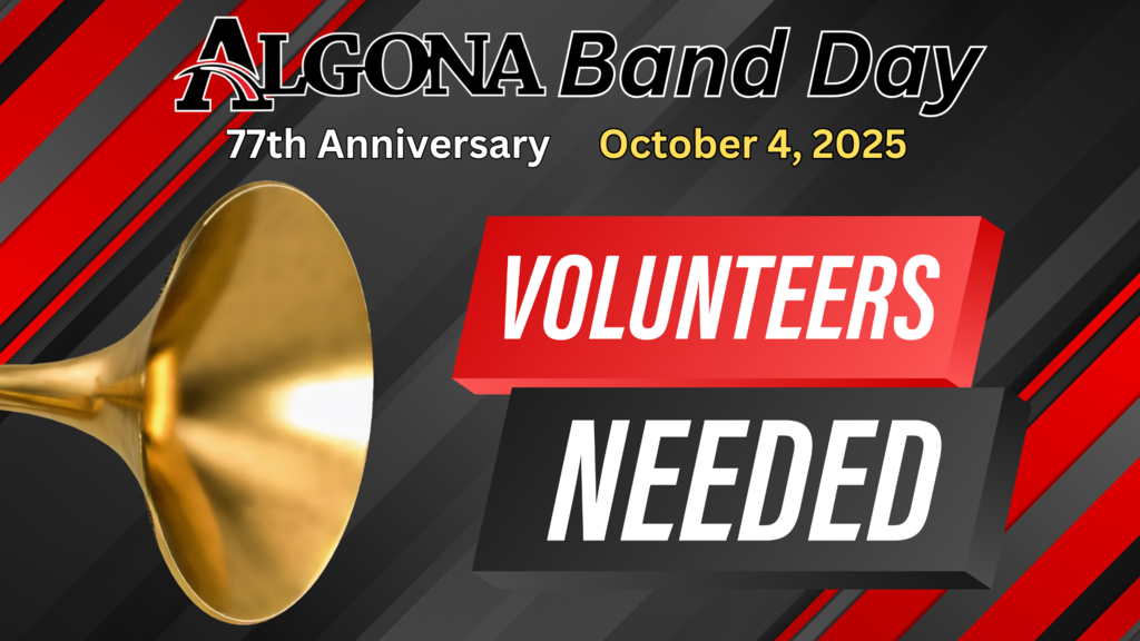Algona Band Day-Volunteers Needed