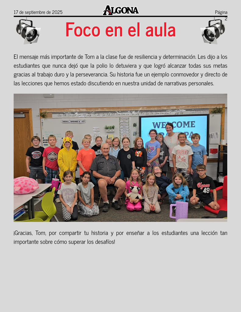 Classroom Spotlight-Polio