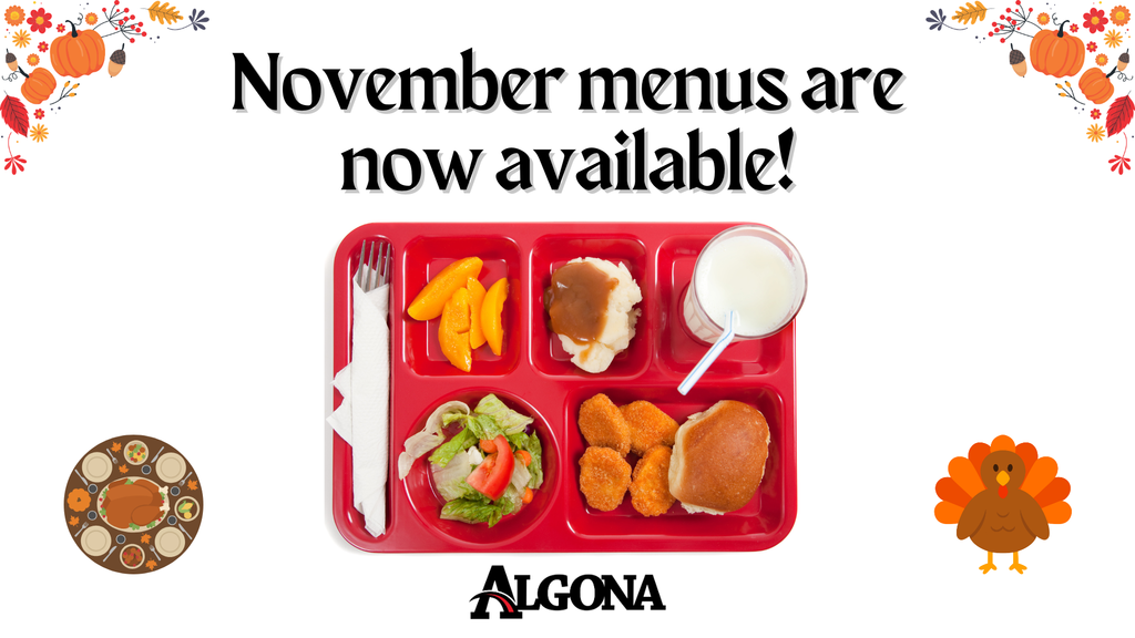 November menus are now available