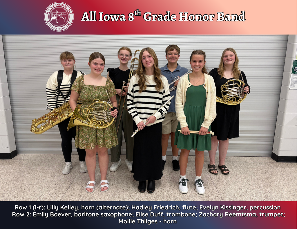 All Iowa 8th Grade Honor Band-2025