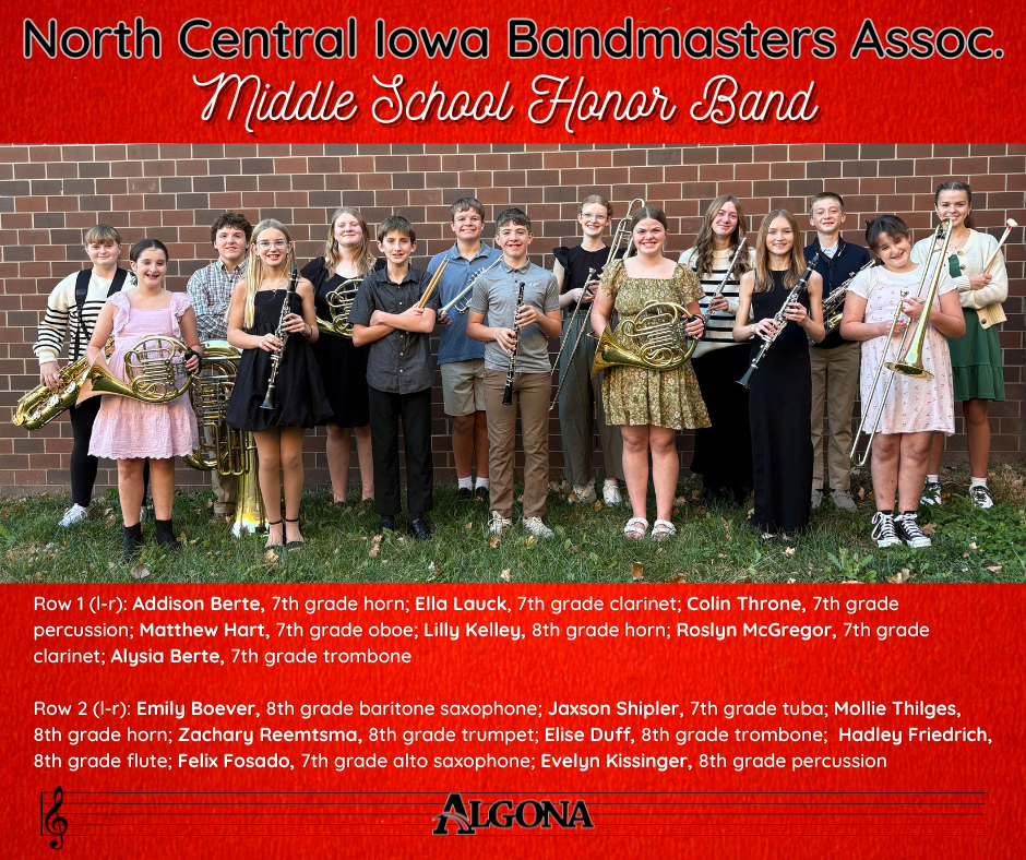 NCIBA 7/8 Honor Band