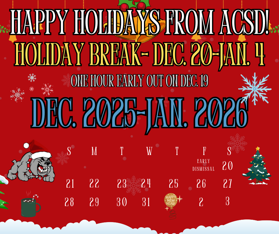 Holiday Break Schedule