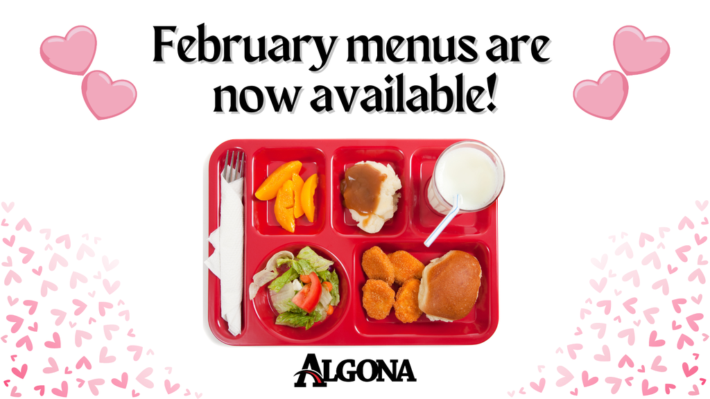 February Menus now available