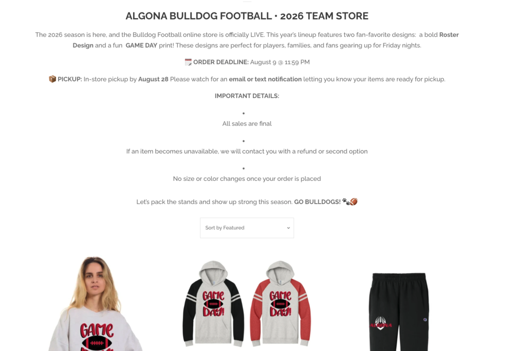 Football Team Store