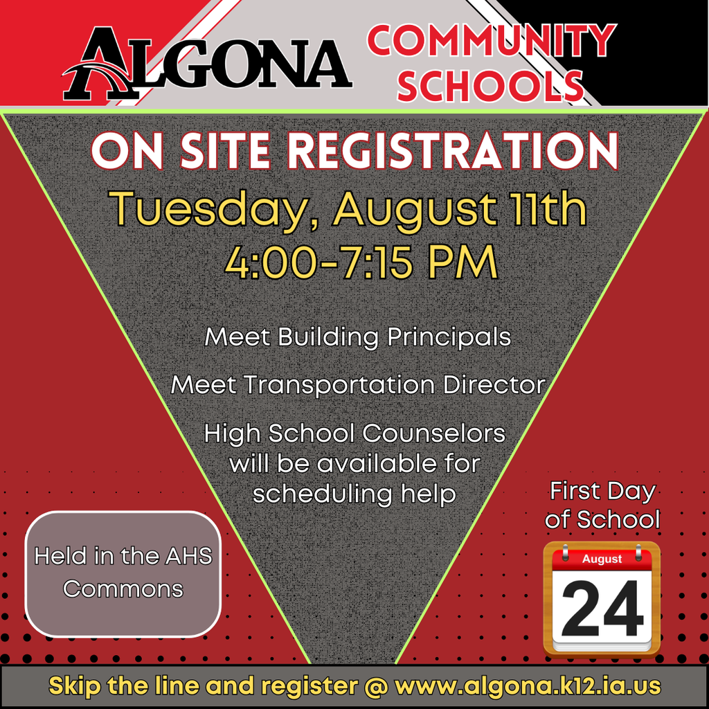 On site registration graphic