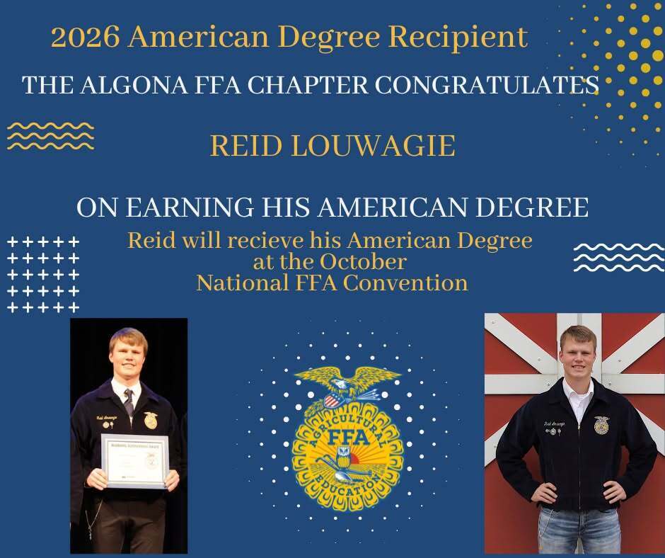 Reid Louwagie earns American Degree