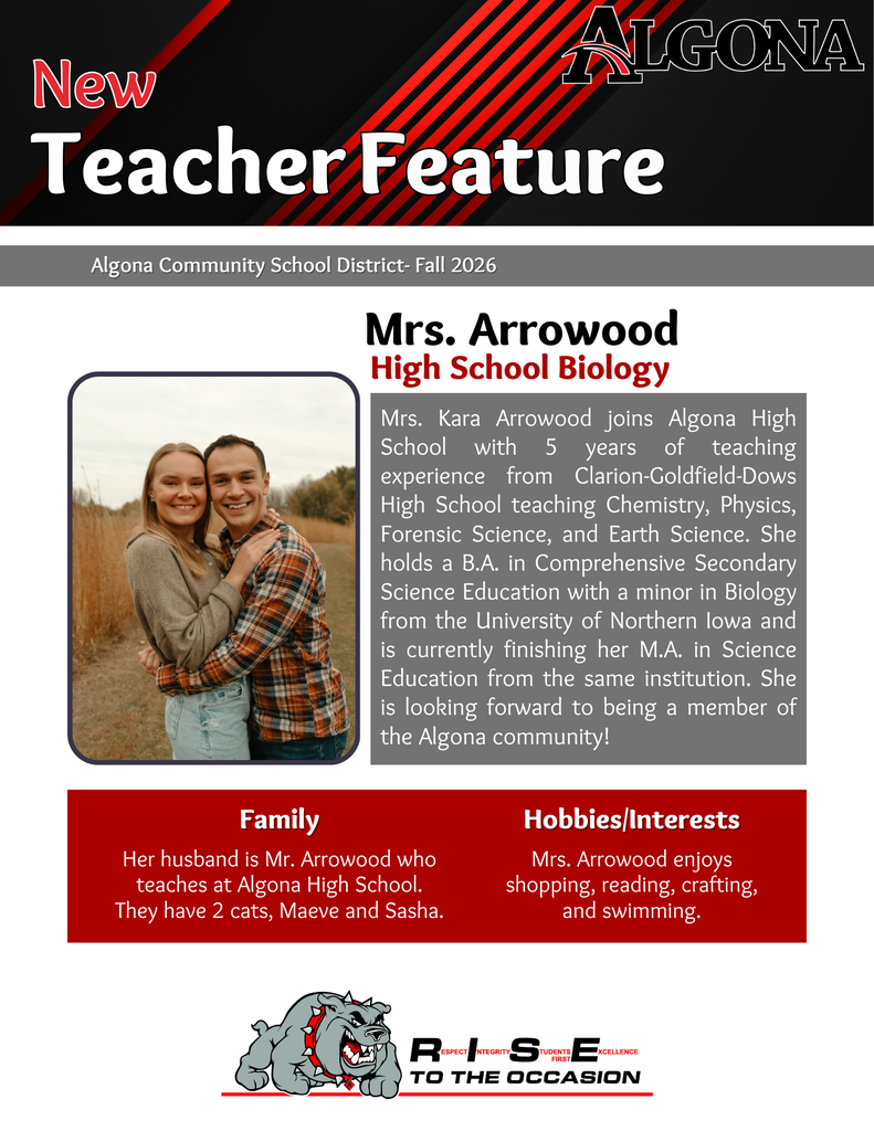 New Teacher Feature about Mrs. Arrowood