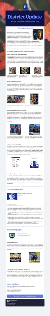 october district update
