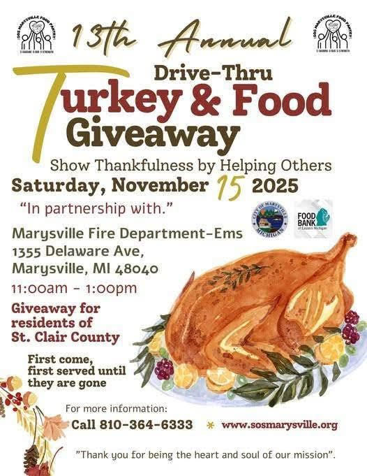 Turkey and food give away 